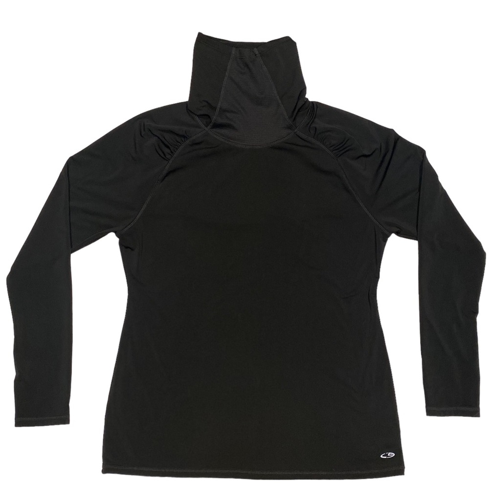 C9 BY CHAMPION Active High Neck Running Long Sleeve Athletic Top Black Size XL - Picture 1 of 4